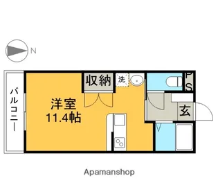 スタシオン・コフジ【3階】の間取り