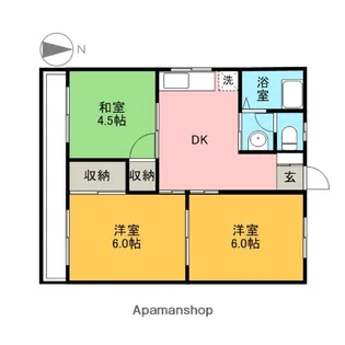 ソーラーみゆき【202号室】の間取り