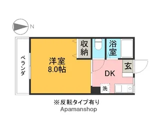 アネックス泉が丘【102号室】の間取り