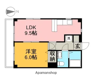 レジデンス桜田【203号室】の間取り