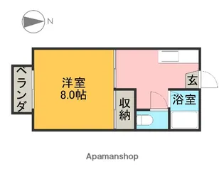 コーポコエゴ【105号室】の間取り