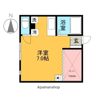 マルヤマハイツ【202号室】の間取り