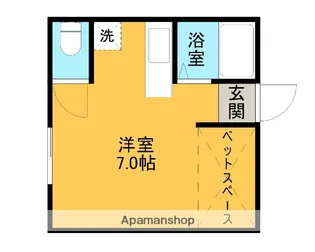 マルヤマハイツ【207号室】の間取り