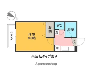 ガーデンプレイス【205号室】の間取り