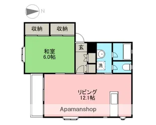 アザレヤプリオール【1階】の間取り