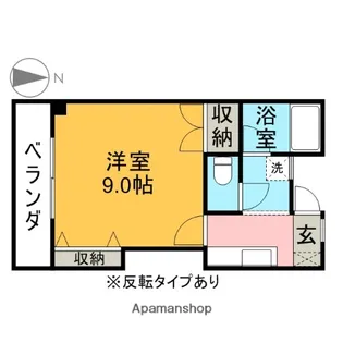 エーアイマンション【504号室】の間取り