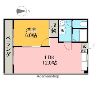 アメニティ山崎【205号室】の間取り