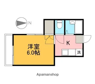 コーポ若葉【101号室】の間取り
