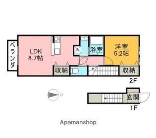ピソ・フロール【203号室】の間取り