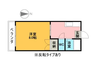 メゾンソレイユ【205号室】の間取り