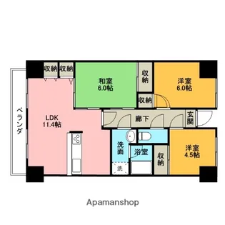エクセレンス今泉【2階】の間取り