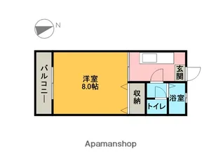 レジデンスコスモ【203号室】の間取り