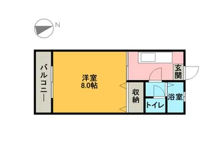 レジデンスコスモ【105号室】の間取り