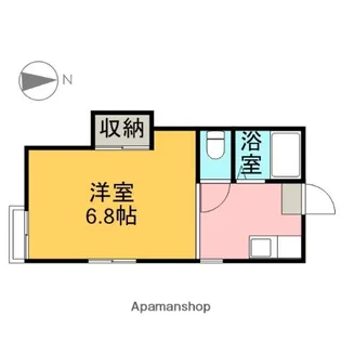 ハイツこやま峰 2号棟【101号室】の間取り