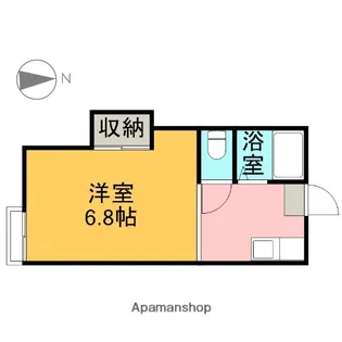 ハイツこやま峰 2号棟【203号室】の間取り