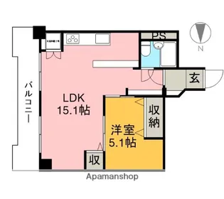 幸洋ハイツ三番町【202号室】の間取り