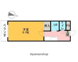 トーシンコーポ宿郷【105号室】の間取り