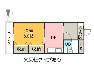 プチロジェ新富ビル【302号室】の間取り