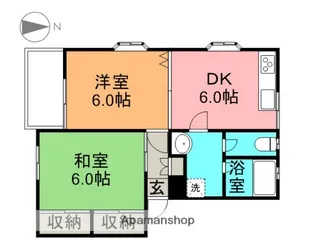 アザレヤサンハイムA【104号室】の間取り