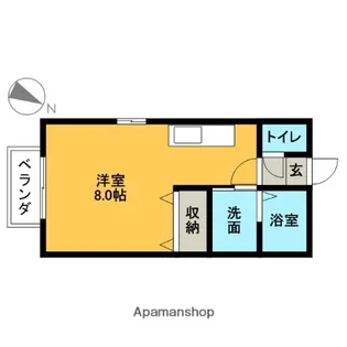 コートビレッジ若草【202号室】の間取り