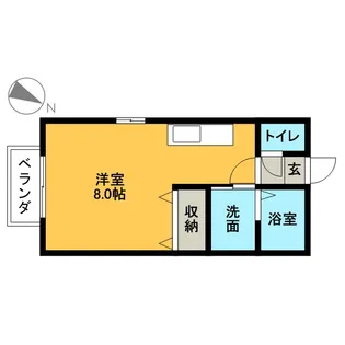 コートビレッジ若草【203号室】の間取り