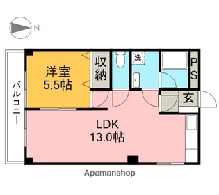 シティパルスギモトⅠ【2階】の間取り