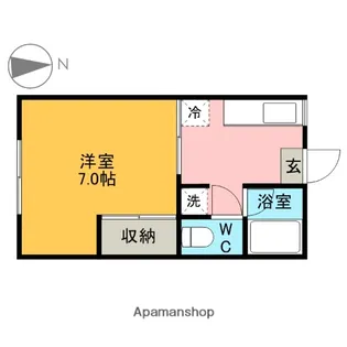 カーサベルノ【102号室】の間取り
