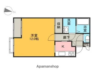 ハイツSE A棟【102号室】の間取り