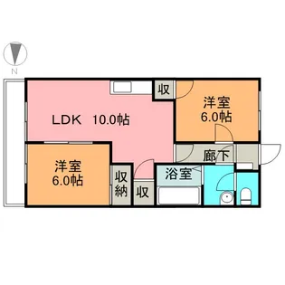 DOGLOVER’S桜館【305号室】の間取り