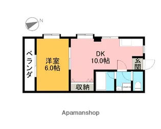 SUN FORTRESS【203号室】の間取り