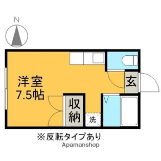 CASA陽東【102号室】の間取り