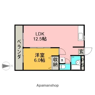 メイツけいほう【103号室】の間取り