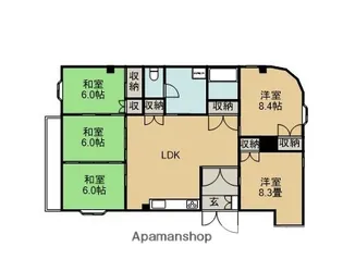 ヴィラコーポ【3F号室】の間取り