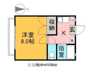 サンハイツカイガ北【203号室】の間取り