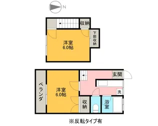 タマダハイツB【210号室】の間取り