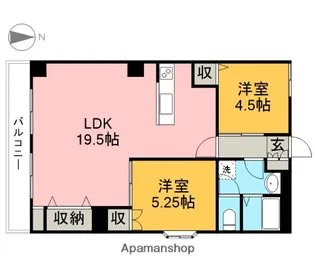 メゾン千秀【307号室】の間取り