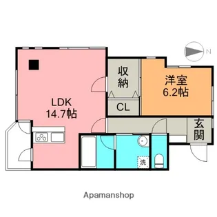 グランドアクア【4階】の間取り