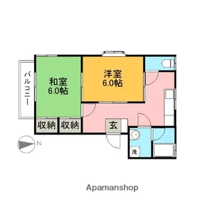 カサ・ベルデ市原【105号室】の間取り