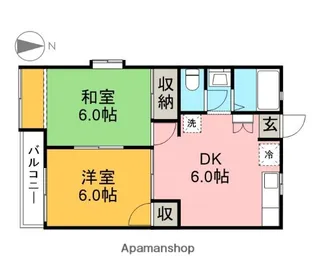 Tハウス【102号室】の間取り