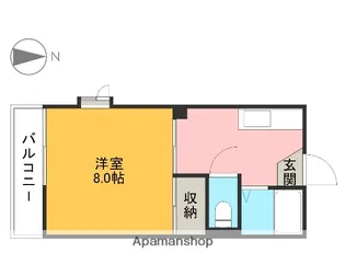 メゾン福富【201号室】の間取り
