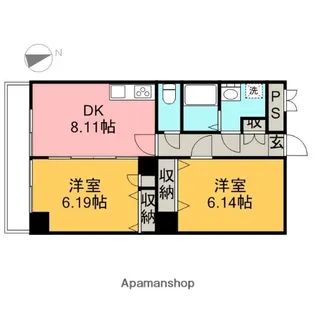 日神パレステージ宇都宮【101号室】の間取り