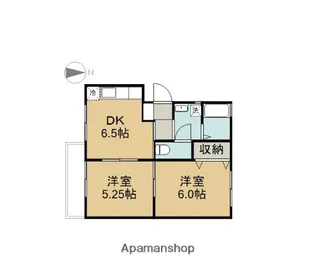 シティハイツⅡ【222号室】の間取り