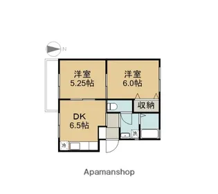 シティハイツⅡ【221号室】の間取り