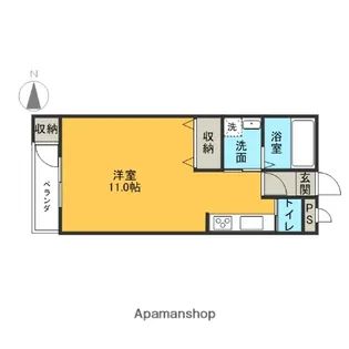 サザンマンション【101号室】の間取り