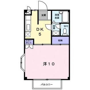 エクセレントヒデB【1階】の間取り