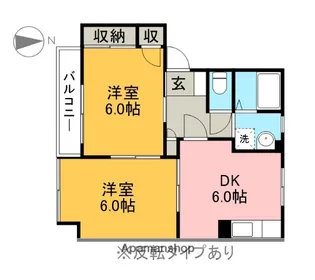 ラプラス戸祭C【101号室】の間取り