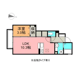 セジュールウィット・キャンベル【1階】の間取り