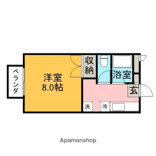 桜コーポⅡ【203号室】の間取り