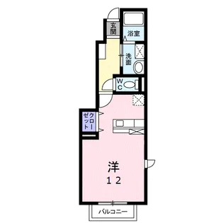 ファーティー【1階】の間取り