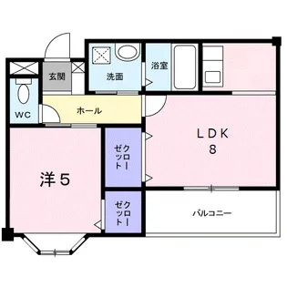 パレ・ニューみやの【101号室】の間取り